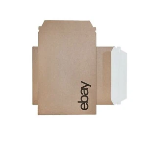 eBay Branded Black Logo Paperboard Cardboard Mailjacket Envelopes 10 Count 6 x 8 - Picture 1 of 3