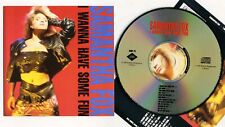 SAMANTHA FOX I Wanna Have Some Fun Audio CD Original { Non-Remaster} 1988 ZOMBA