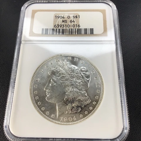 1904-O Morgan Silver Dollar NGC MS64 | Nice Old NGC HOLDER | Stunning & Historic Cover