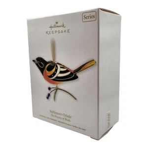 HALLMARK 2011 "BALTIMORE ORIOLE" THE BEAUTY OF BIRDS # 7 SERIES ORNAMENT - Picture 1 of 2