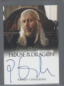 House of the Dragon Season 1 Paddy Considine (Full Bleed) Autograph - Picture 1 of 1
