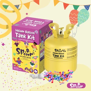 Spozer Large 22L Helium Balloon Tank Kit for Wedding Party Free 9" Balloons US - Picture 1 of 9