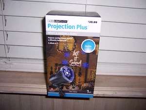 NIB Gemmy LED Light Show Projection Plus Whirl A Motion Static LET IT SNOW - Picture 1 of 6