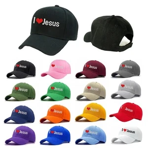 Wholesale I love (heart) Jesus caps, Bulk Jesus caps hats - Christian Catholic - Picture 1 of 1