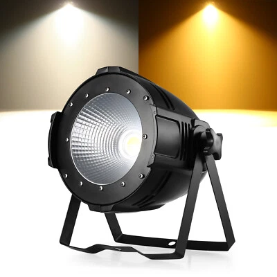 COB LED 100W Par Light DMX Stage DJ Audience Blinder Warm Cool White Lighting US - Image 1 of 4