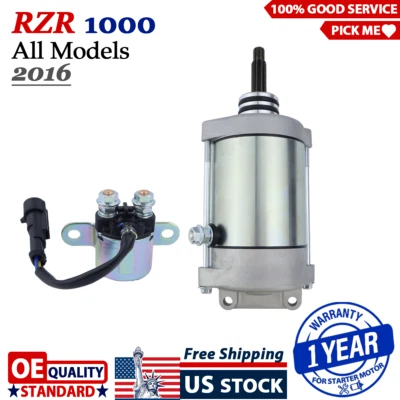 Starter Motor for Polaris RZR 1000 All Models 2016 With Relay - Image 1 of 4