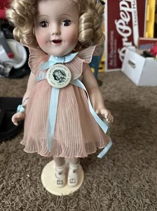 Danbury Mint Shirley Temple "The Worlds Darling" Porcelain Doll - Pink Dress - Picture 1 of 7