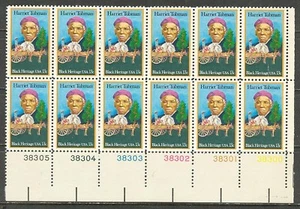 US USA Sc# 1744 MNH FVF PLATE# BLOCK Harriet Tubman Abolitionist US Army Scout - Picture 1 of 1