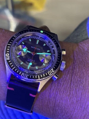 Vintage Wonton Chronograph 17 j Wrist Watch 7733W Lollipop Second Hand Watch - Image 1 of 4