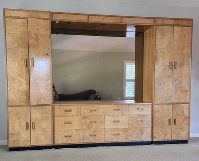 Armario Completo Henredon Scene Two Olive Burlwood 6 Piezas Excelente Estado. Foto 1 de 4