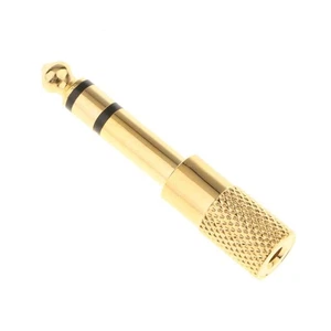 6.35mm 1/4\" Male Plug to 3.5mm 1/8\" Female Stereo Headphone - Picture 1 of 3