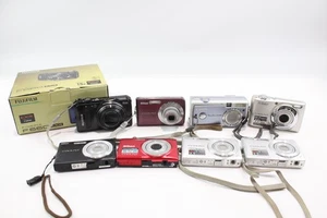 Assorted Digital Compact Cameras Inc Nikon, Fujifilm Job Lot x 8 - Picture 1 of 5