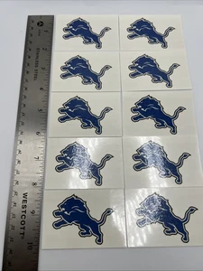 NFL Detroit Lions Temporary Tattoo Pack Of 10 Face Body Tattoos Football Lion - Picture 1 of 9