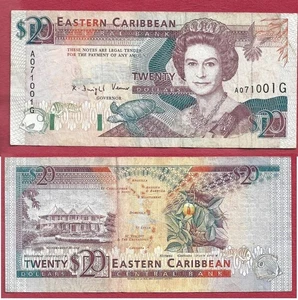 EASTERN CARIBBEAN . 20 DOLLARS ( 1993 ) - Picture 1 of 1