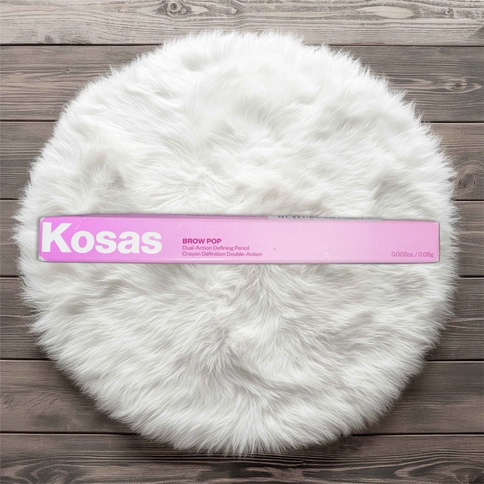 Kosas Brow Pop • Lápiz definidor de doble acción • Marrón chocolate mediano nuevo en caja Foto 1 de 2