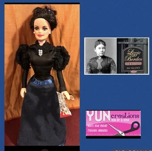 Lizzie Borden Custom doll OOAK Handmade Collector By Artist Tribute Inspired Art - Picture 1 of 10