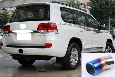 Blue Rear Car Exhaust Muffler Tip TailPipe For 2007-2025 Toyota Land Cruiser - Image 1 of 4