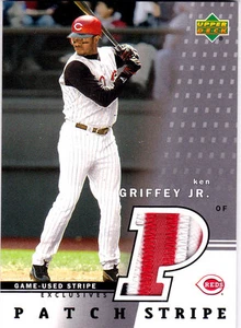 Ken Griffey Jr. 2003 Upper Deck Game Used Patch Stripe Jersey SSP 3 Color 💎💎 - Picture 1 of 1