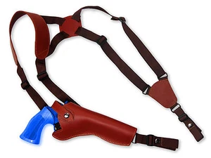 NEW Barsony Burgundy Leather Vertical Shoulder Holster Taurus Uberti 6" Revolver - Picture 1 of 7