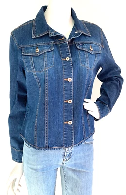 Chaqueta vaquera Cruel Girl para mujer talla grande cuello bolsillo manga larga azul Foto 1 de 4