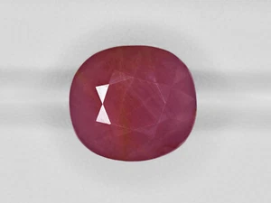GII Certified GUINEA Ruby 21.85 Cts Natural Untreated Pinkish Red Cushion - Picture 1 of 4