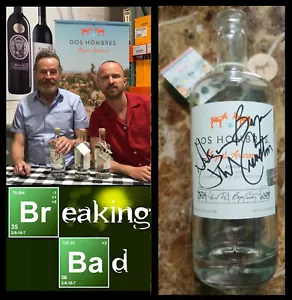 --¡OFERTA!-- Botella firmada por Aaron Paul/Bryan Cranston Dos Hombres Breaking Bad #6698 - Imagen 1 de 6