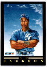 1991 Fleer Pro Visions #5 BO JACKSON NM Kansas City Royals Baseball 