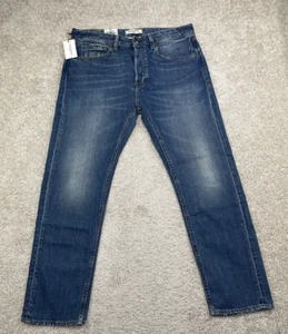 Levi’s Made & Crafted Thumb Tack Cropped Slim Raw Denim Jean 36 X 29 - Picture 1 of 14
