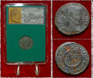 Antike Münze Römisches Reich KONSTANTIN DER GROSSE VOT XX Kranz Aquileia Prägestätte - Bild 1 von 4