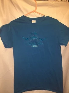 Gildan Puerto Rico Teal T Shirt Size Small - Picture 1 of 3