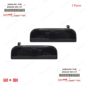 Lh + Rh Outer Handle Hand Black Door Fits Toyota Avanza SUV 2004 - 2011 - Picture 1 of 11