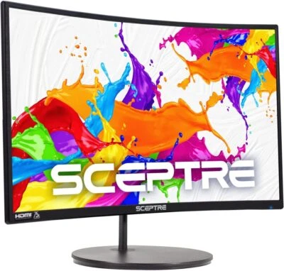 Sceptre Curved 24" Gaming Monitor 75Hz HDMIx2 - Image 1 of 3