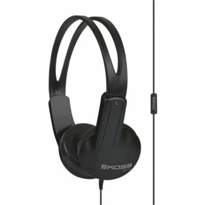 Auriculares estéreo sobre la cabeza KOSS 197360.101 ED1TCi 4 pies con cable de micrófono de 3,5 mm negros - Imagen 1 de 5