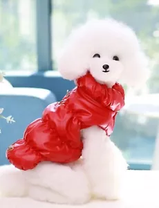 New! Red Trendy Puffer Vest for Dog or Cat! Several Sizes Available! Super Cute! - Picture 1 of 3