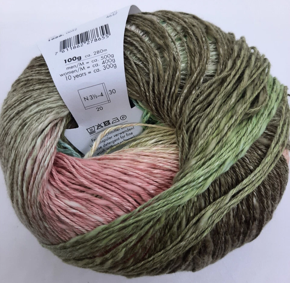 (139 €/kg): 100 g LangYarns LINELLO,  Farbverlauf mit Leinen, Fb. 052  #6714 - Bild 1 von 2