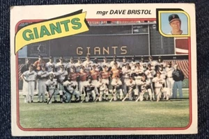 SAN FRANCISCO GIANTS 1980 TOPPS MLB Baseball TEAM KARTE #499 - Bild 1 von 2