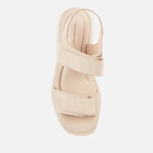 Vagabond Women's Courtney Embossed Leather Double Strap Sandals - Off White - Picture 1 of 5