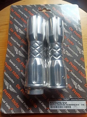 De Pretto Moto manopole groove new per manubri da 22 per custom NUOVO SIGILLATO - Immagine 1 di 4