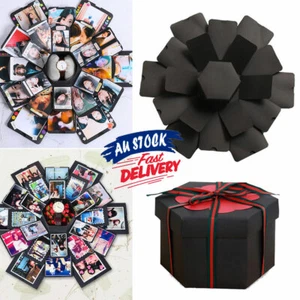 Explosion Box Creative Surprise Birthday Gift Photo Scrapbook DIY Album Memory - Picture 1 of 10