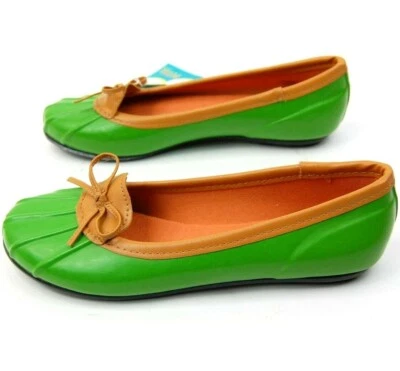 Petal and Co Womens Size 7 Green Tan Low Slip on Gardening Boots Rain Duck Shoes - Image 1 of 4