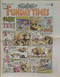 Rare The Funday Times Newspaper – June 28th, 1992 – Thunderbirds Pizza Hut Ad 📰 - Picture 1 of 24