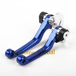For Suzuki RM85 2005-2017 Clutch Brake Levers CNC Pivot Blue US 12 13 14 15 2016 - Picture 1 of 4