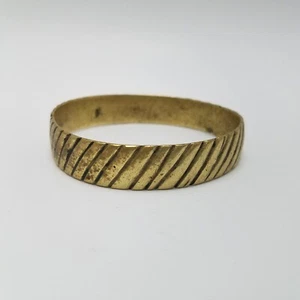 Vintage Messing Armband goldfarben Handarbeit Armreif Boho  - Bild 1 von 5