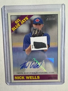 K225,322 - 2015 Topps Heritage Minors Real One Auto #ROA146 Nick Wells - Picture 1 of 1