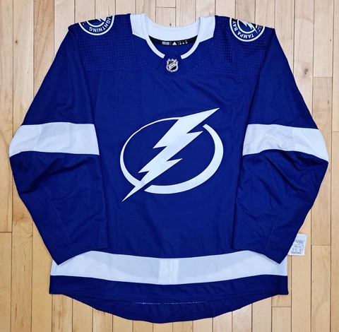 Adidas MiC Tampa Bay Lightning Blank Home Jersey 56 NWT Stamkos Kucherov Hedman Cover