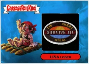 2016 Topps Garbage Pail Kids Prime Slime Trashy TV PATCH Card LISA LOSER #4 5/99 - Picture 1 of 2