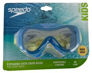 Speedo Maschera Scout per Bambini Vista Espansione Maschera da Nuoto, Senza Perdite, Ampia Vista - Età 3 - 6 - Foto 1 di 7
