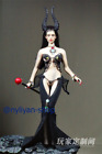 1/6 Devil's Horn Black Rose Bra Skirt Clothes Model Fit 12''Female PH Figure Toy