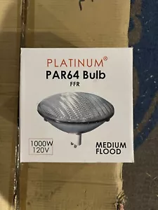 One Medium Flood Lamp Platinum PAR 64 1000W / 120V PAR64 FFR NEW - Picture 1 of 2
