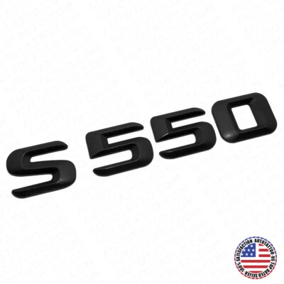 14-17 S 550 AMG Letter 3D Emblem Trunk Logo Nameplate Badge Decorate Matte Black — 第 1/4 张图片